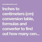 Image result for 14 5 Cm in Inches