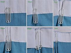 Image result for Double Pinch Pleat Curtain Hooks