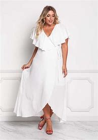 Image result for White Wrap Dress Maxi