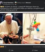 Image result for Pope in LGBT Colours