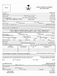 Image result for Saudi Embassy Visa Application Form