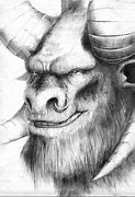 Image result for Mythical Creatures Drawings Minotaur