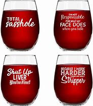 Image result for Funny Red Wine Glasses