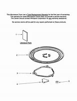 Image result for Whirlpool Microwave Parts Turntable