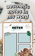 Image result for Microsoft Word Notes Template Aesthetic