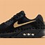 Image result for Nike Retro Air Max Black with Gold Swoosh