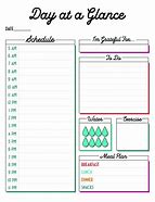 Image result for Business Day at a Glance Template