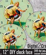 Image result for Clock Dial Design Pin Up