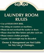 Image result for Laundry Room Rules Signs