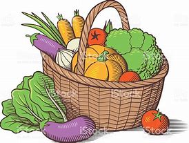 Image result for Vegetable Basket Clip Art