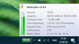 Image result for BatteryBar Windows 1.0