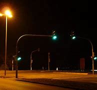 Image result for Traffic Signal Lights at Night