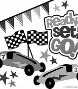 Image result for Racing Clip Art Black and White