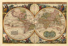 Image result for Antique World Map Poster