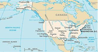 Image result for Us Map with Oceans