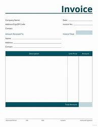 Image result for Work Invoice Template Free