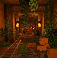 Overgrown 🌿 Minecraft tunnel | Minecraft houses, Minecraft house designs, Minecraft architecture