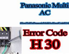Image result for Panasonic Error Code