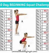 Image result for Squat Challenge Printable