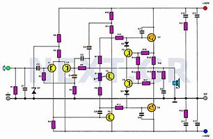 Image result for Power Amplifier Schematics