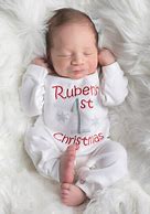 Image result for Personalized My 1st Christmas Outfit Baby Boy
