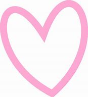 Image result for Pink Heart Outline Clip Art