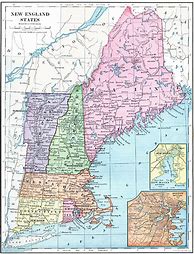 Image result for New England Area Map