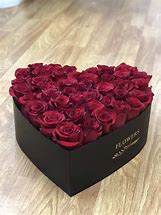 Image result for Red Roses in Box
