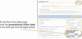 Image result for Amazon Promotional Claim Codes