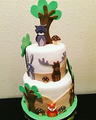 Image result for Forest Animal Birthday Cake