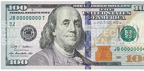Image result for 100 Dollar Bill Actual Size