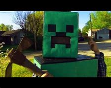 Image result for Minecraft Creeper Real Life