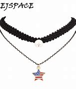 Image result for Black Leather Choker Necklace