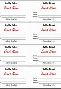 Image result for Blank Raffle Ticket Template