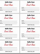 Image result for Numbered Raffle Ticket Template