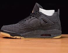 Image result for Air Jordan 4 Black Denim