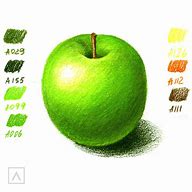 Image result for Colored Pencil Apple Drawing
