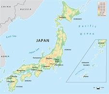 Image result for Japonia Phisical Map