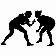 Image result for Girls Wrestling Clip Art Black and White