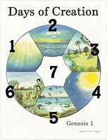 Image result for Chart 7 Days of Creation Bible