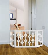 Image result for Adjustable Wooden Dog Gate with Legs