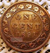 Image result for 1891 Canadian Penny
