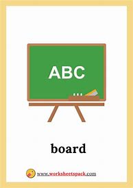 Image result for Classroom Objects Flash Cards Worksheet