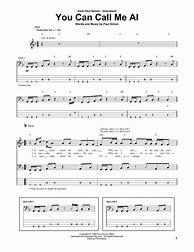 Image result for You Can Call Me Al Chords and Lyrics