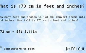 Image result for 173 Cm to Inches