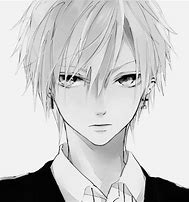 Image result for Anime Boy Black and White