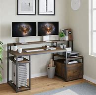 Image result for Computer Desk with File Cabinet