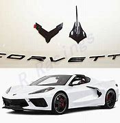 Image result for Black and White C8 Corvette Emblem