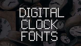 Image result for Analog Clock Font