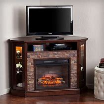 Image result for Corner Electric Fireplace TV Stand